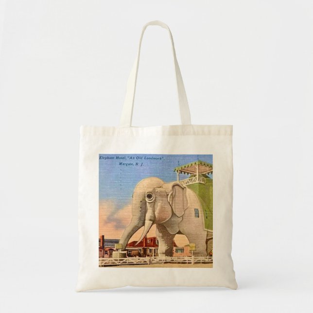 Vintage Lucy Elephant  Tote Bag (Front)