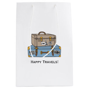 Vintage Luggage Farewell Gift Bag