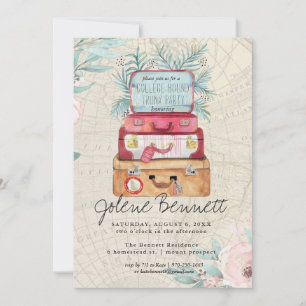 Vintage Luggage Trunk Party Graduation