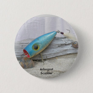 Vintage Lure Arbogast Scudder Badge
