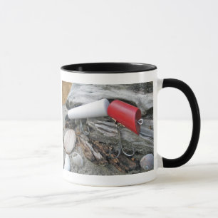 Vintage Lure Fishmaster Jerry's Jointed Items Mug