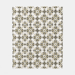 Vintage Luxe Tile Fleece Blanket