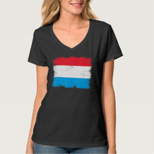 Vintage Luxembourg Flag Luxembourg Independence Da T-Shirt