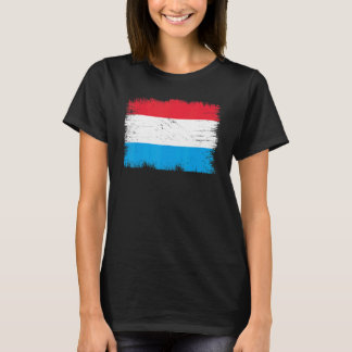 Vintage Luxembourg Flag Luxembourg Independence Da T-Shirt