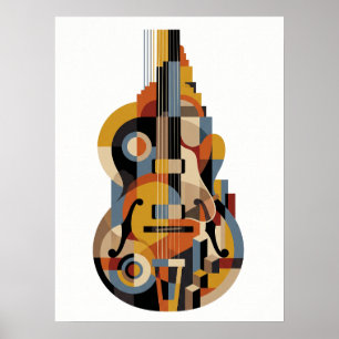 Vintage Luxury Art Deco Jazz Poster