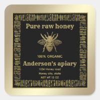 Vintage Luxury gold  honey bee/apiary/bee farm