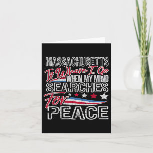 Vintage Machusetts Patriotic Memorial Day Card