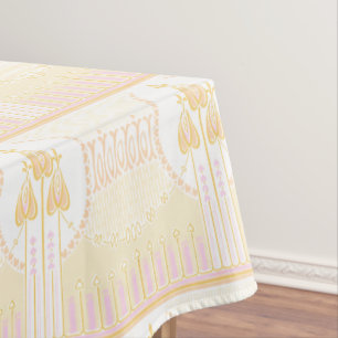 Vintage Mackintosh Inspired Rose Frieze Pattern Tablecloth