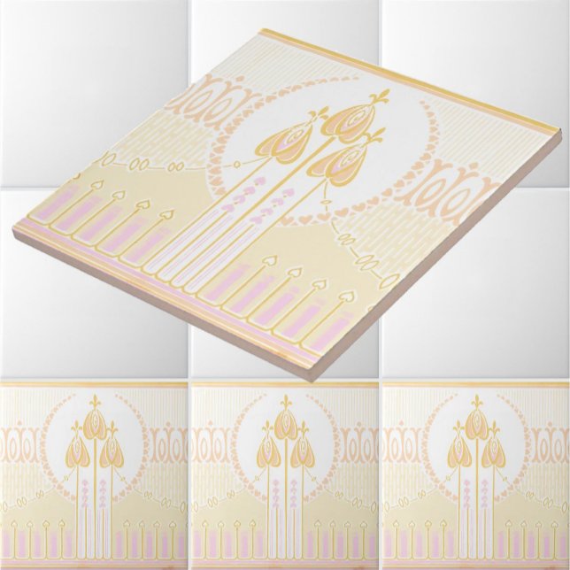 Vintage Mackintosh Inspired Rose Frieze Tile (Creator Uploaded)