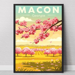 Vintage Macon Georgia Poster