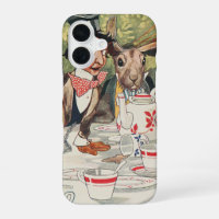 Vintage Mad Hatter Tea Party Alice Illustration