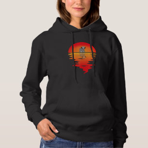 Vintage Madagascar Animal Sunset Cute Lemur Monkey Hoodie