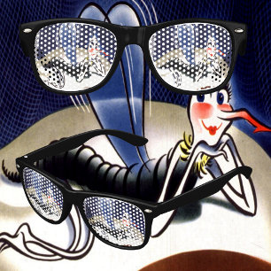 Vintage Madam Malaria Mosquito Adult Party Shades