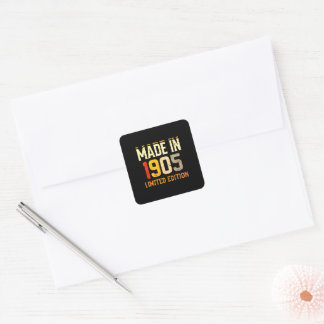 "Vintage Made in 1905 Limited Edition- Square Sticker