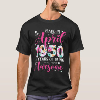 Vintage Made In 1950 Classic 71St Birthday Living T-Shirt