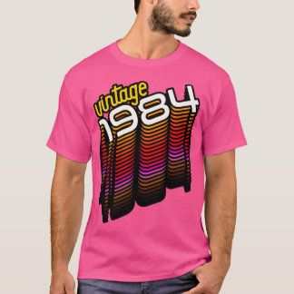 Vintage Made in 1984 Retro Birthday Year Gift T-Shirt