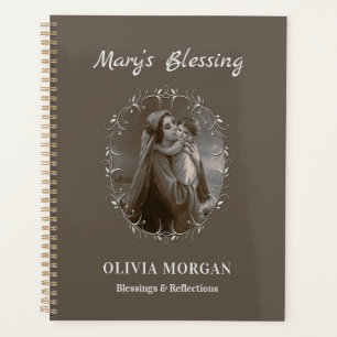 Vintage Madonna and Child with Silver Frame Planner