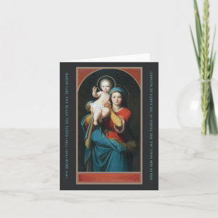 VINTAGE MADONNA AND CHRIST CHILD  CARD