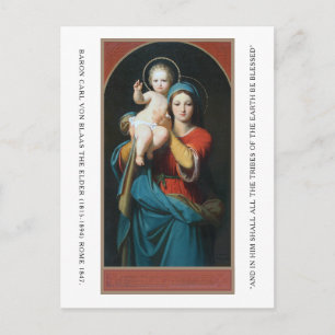 VINTAGE MADONNA AND CHRIST CHILD  POSTCARD