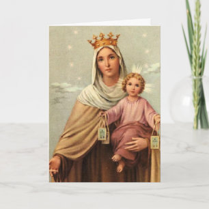 Vintage Madonna & Child Holiday Card