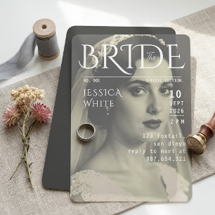 Vintage Magazine Cover Bridal Shower Invitation