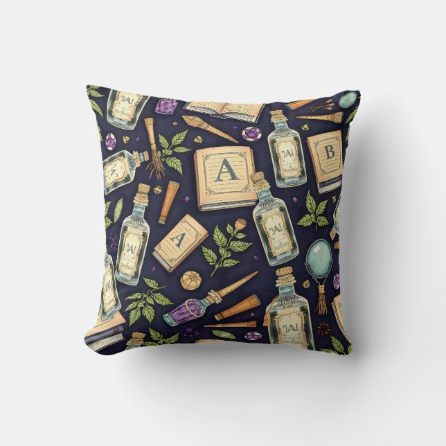 Vintage Magic & Alchemy Cushion (Front)