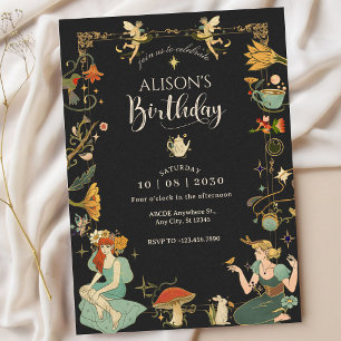 Vintage Magic Fairy tale birthday Invitation