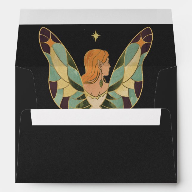 Vintage Magic Fairy tale  mystical Envelope (Back (Bottom))