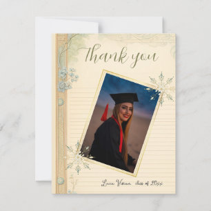 Vintage Magic Land Paper  Thank You Card