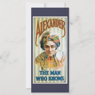 Vintage Magic Poster, Alexander, the Man Who Knows