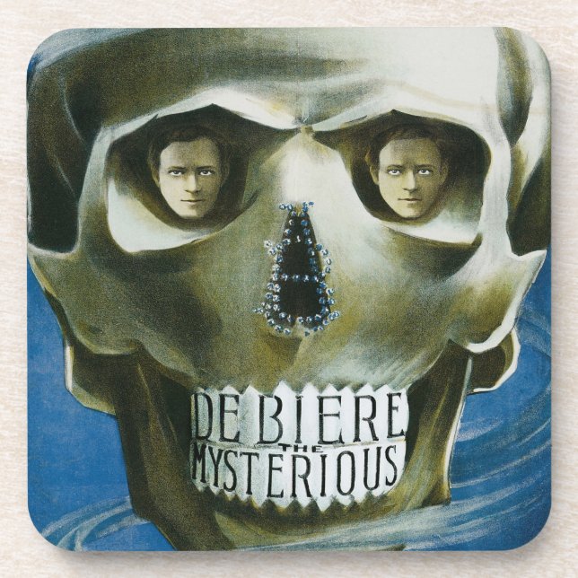 Vintage Magic Poster, De Biere the Mysterious Coaster (Front)