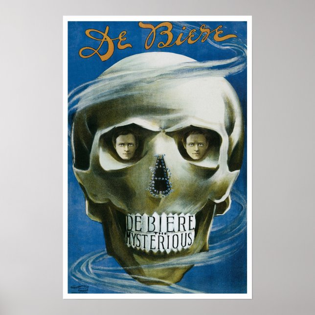 Vintage Magic Poster, De Biere the Mysterious Poster (Front)