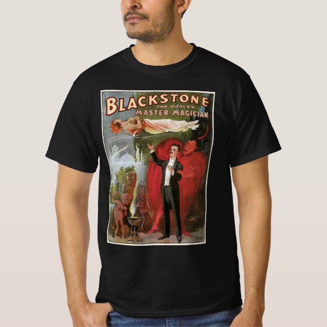 Vintage Magic Poster, Great Blackstone Magician T-Shirt (Front)