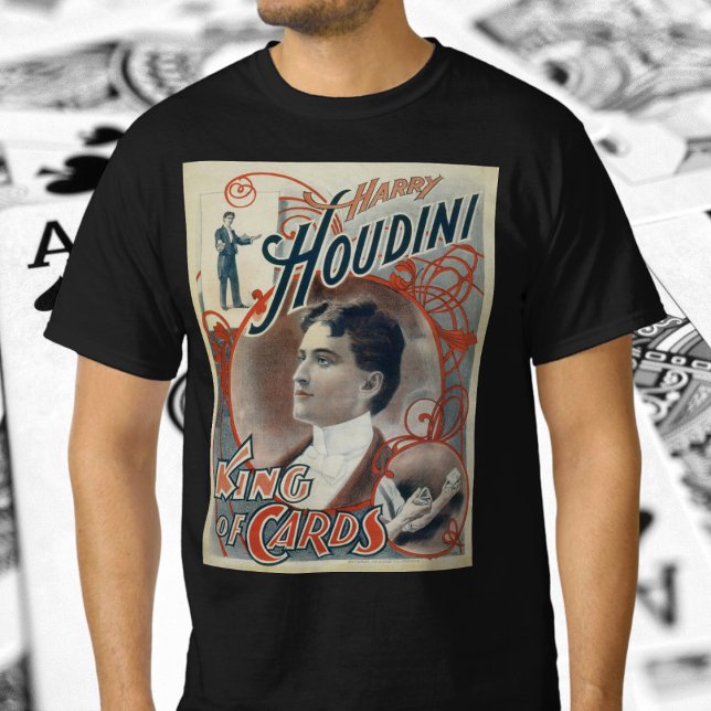 Vintage Magic Poster, Magician Harry Houdini T-Shirt (Creator Uploaded)