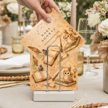 Vintage Magic Potion Baby Shower Napkin<br><div class="desc">This enchanting baby shower design features a magical vintage storybook scene filled with charming wizard-inspired details. Delicate illustrations of potion bottles, spell books, antique keys, candles, and a wise little owl surround an ornate decorative frame, creating a whimsical atmosphere perfect for a magical celebration. The warm parchment background and soft...</div>