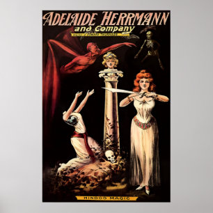 Vintage Magic Show Promo Poster Print 1