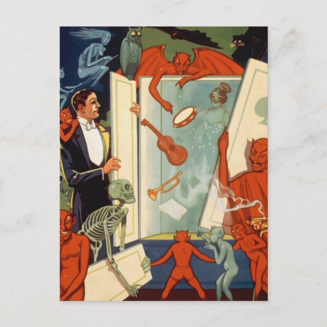 Vintage Magician Carter the Great Magic Act Postcard (Front)