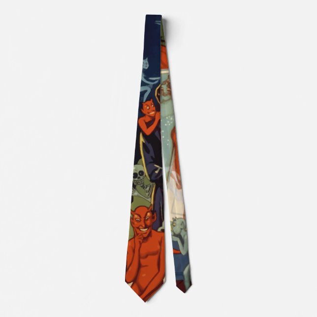 Vintage Magician Carter the Great Magic Act Tie (Front)