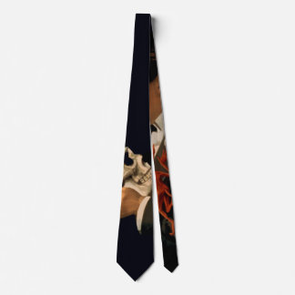 Vintage Magician, Thurston Holding a Human Skull Tie