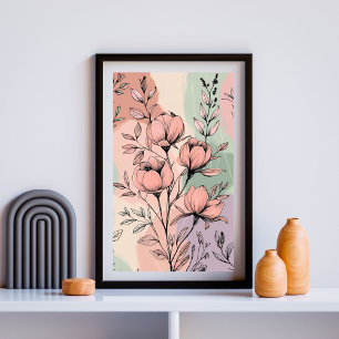 Vintage Magnolia Harmony Poster