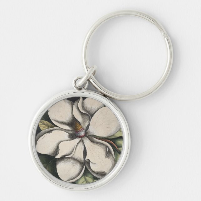 Vintage Magnolia  Key Ring (Front)