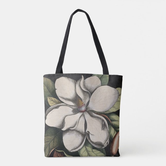 Vintage Magnolia  Tote Bag (Back)
