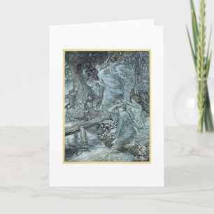Vintage - Maidens in a Forest, Card
