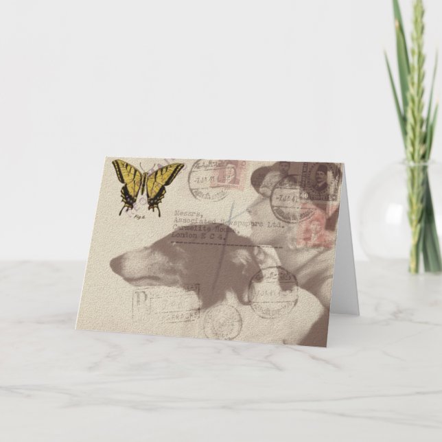 Vintage Mail Collage Card (Front)