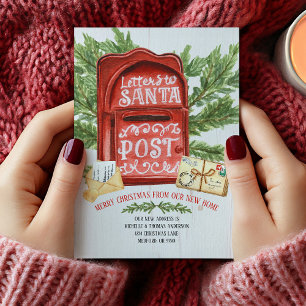 Vintage Mailbox Moving Announcement Postcard