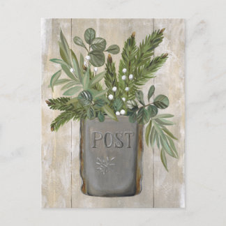 Vintage Mailbox New Address Moving Postcard