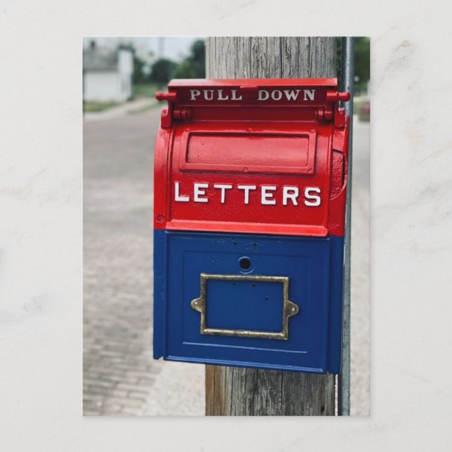 Vintage Mailbox Postcard (Front)