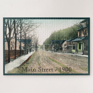 Vintage Main Street Large Puzzle
