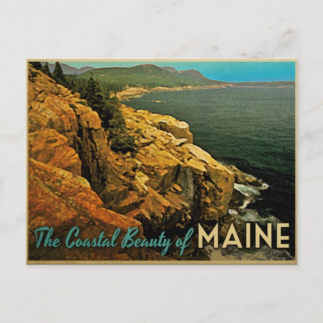 Vintage Maine Coast Postcard (Front)