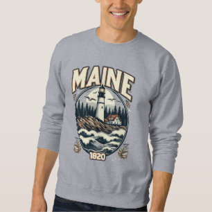 Vintage Maine Lighthouse Sweatshirt